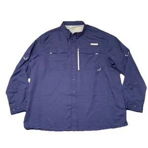 Realtree Fishing Shirt Men's 2XL Fishing Long Sleeve Button Up Sun Protection